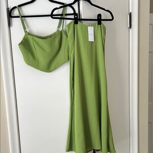 KOOKAI Green Two-Piece Dress Set